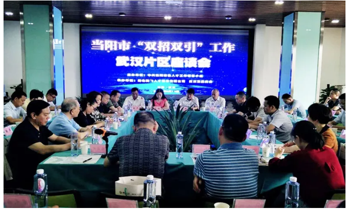 当阳市“双招双引”工作武汉片区座谈会暨揭牌仪式在我司盛大召开